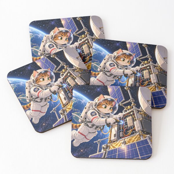 Item preview, Cat on a Cosmic Service Call designed and sold by nikkolaus.