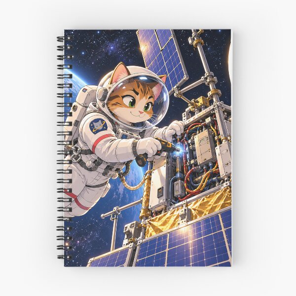 Item preview, Cat on a Cosmic Service Call designed and sold by nikkolaus.