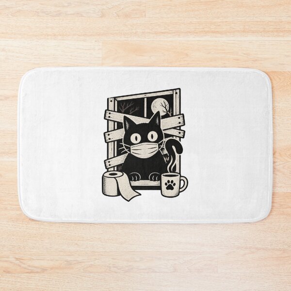 Item preview, Spooky Cat in Lockdown Halloween Design for Cat Lovers LIMITED EDITION designed and sold by FilthyOldHag.