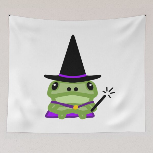 Item preview, Witch Frog Halloween Hat and Wand designed and sold by radiantdark.
