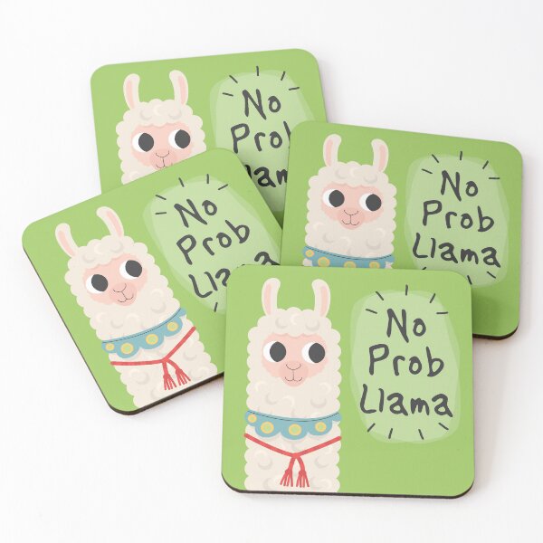Item preview, 'No Prob-Llama' cute Llama design designed and sold by webtrekker.