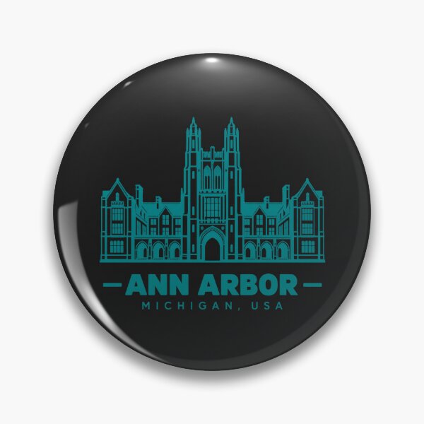 Item preview, Ann Arbor Michigan USA Line Art Landmark Poster designed and sold by CMYKStudio.