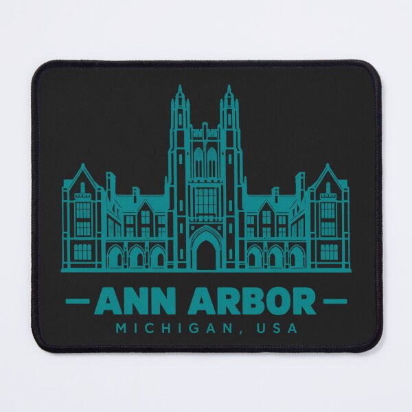 Item preview, Ann Arbor Michigan USA Line Art Landmark Poster designed and sold by CMYKStudio.