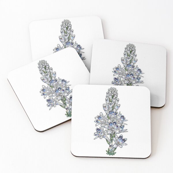 Item preview, White Tuberose Crystal Sticker - Diamond Clear Tuberose Nardo With Emerald Base designed and sold by Crystal Critters .