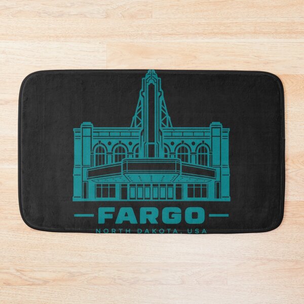 Item preview, Fargo North Dakota USA Line Art Landmark Poster designed and sold by CMYKStudio.