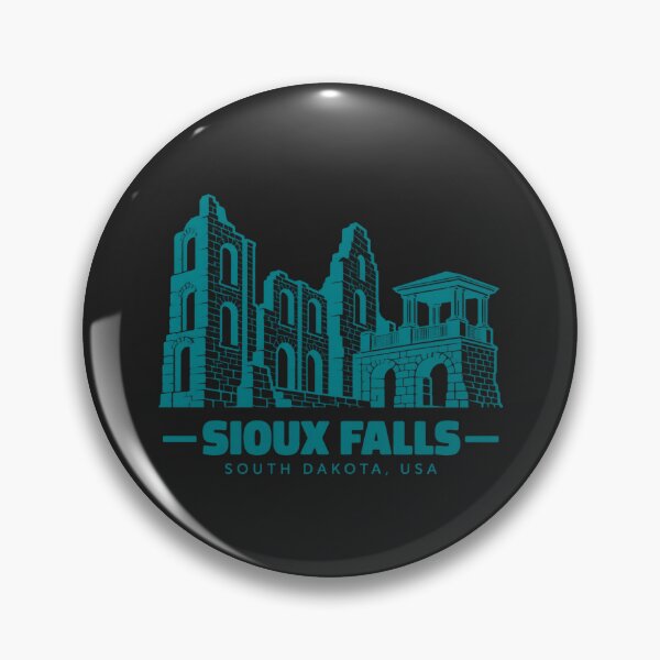 Item preview, Sioux Falls South Dakota USA Line Art Landmark Poster designed and sold by CMYKStudio.