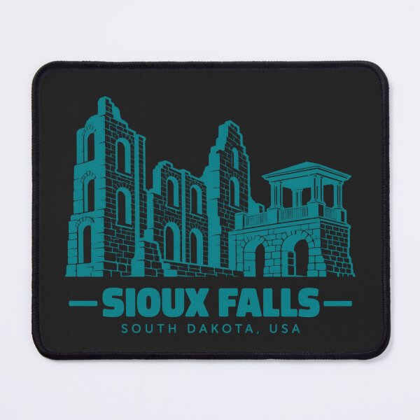 Item preview, Sioux Falls South Dakota USA Line Art Landmark Poster designed and sold by CMYKStudio.