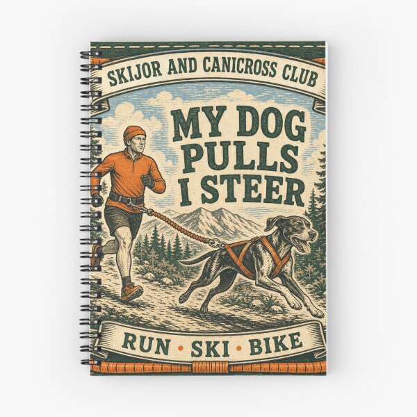 Item preview, My Dog Pulls I Steer Insignia Canicross Corredor y Perro designed and sold by BoosterShop.