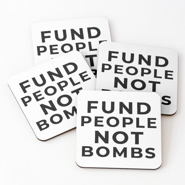 Item preview, Fund People Not Bombs, Anti War designed and sold by loupglouglou.