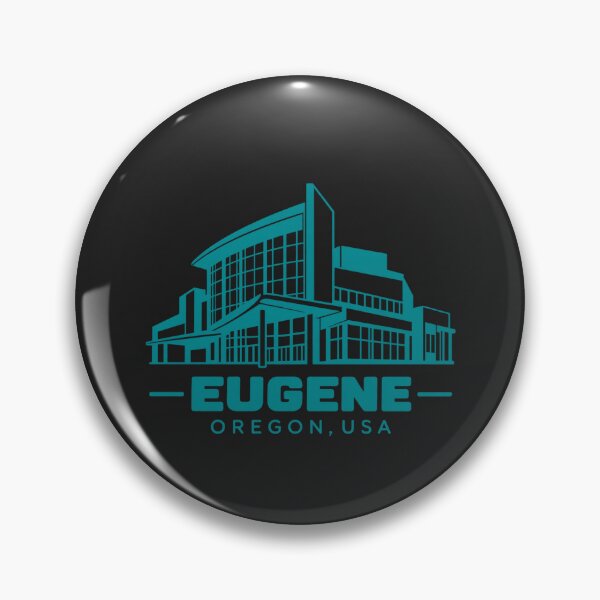 Item preview, Eugene Oregon USA Line Art Landmark Poster designed and sold by CMYKStudio.