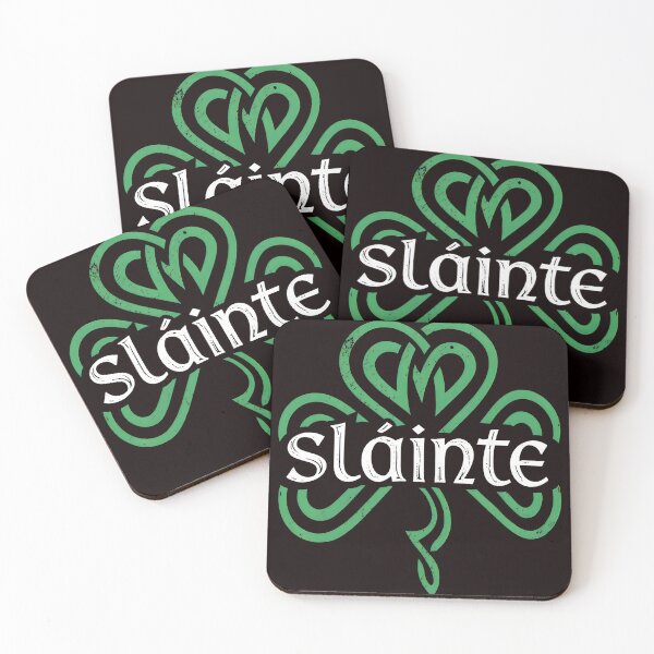 Item preview, Slainte Shamrock Celtic Knot Distressed Irish Saying designed and sold by Sinemstd.