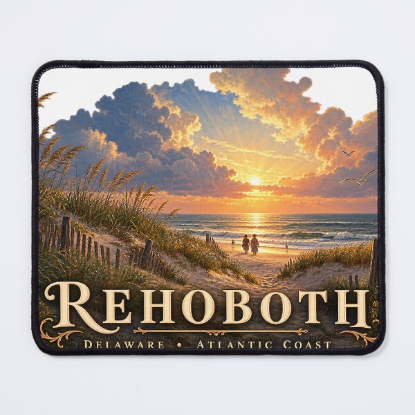 Item preview, Rehoboth at First Light — Delaware Atlantic Coast designed and sold by Past in Threads.