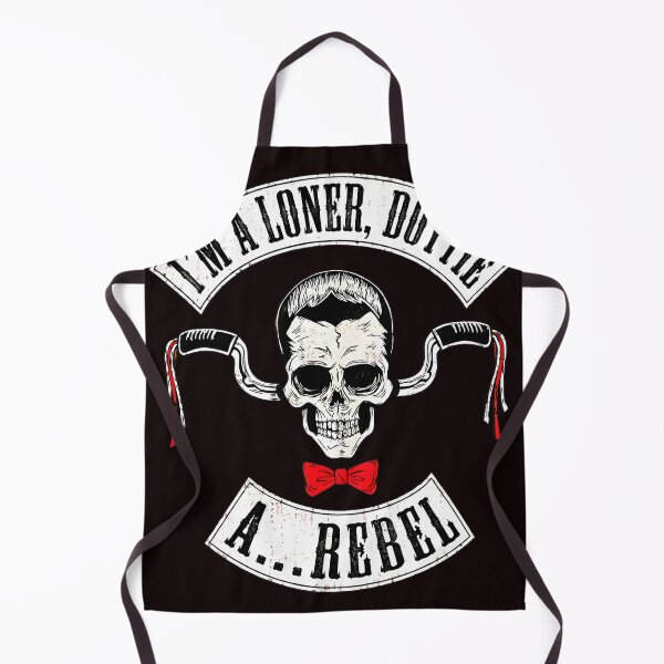 Item preview, I'M A LONER DOTE A REBEL Skull Biker designed and sold by Sinemstd.