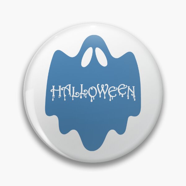 Item preview, Steel Blue Dripping Halloween Ghost Silhouette designed and sold by pattern-archive.