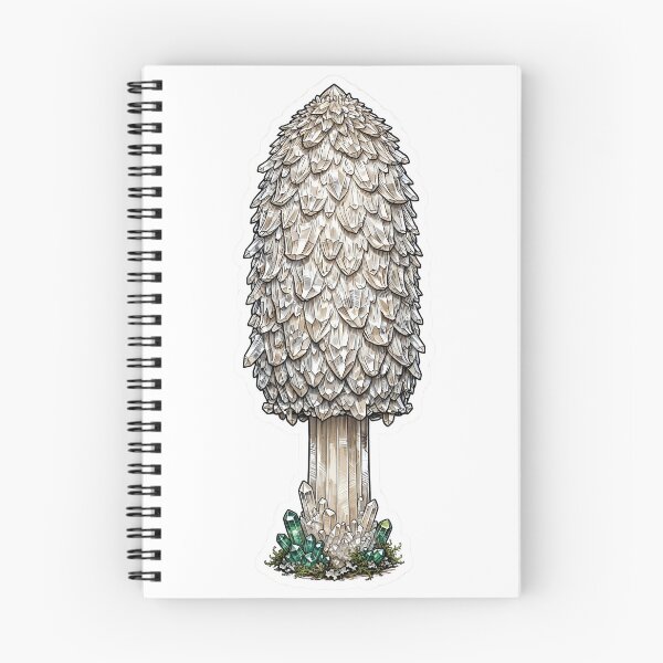 Item preview, Shaggy Ink Cap Mushroom Crystal Sticker - Clean White Real Color Mushroom designed and sold by Crystal Critters .