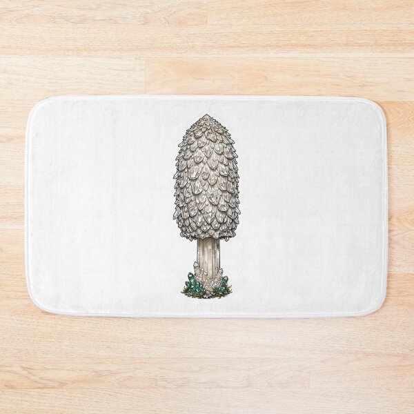 Item preview, Shaggy Ink Cap Mushroom Crystal Sticker - Clean White Real Color Mushroom designed and sold by Crystal Critters .