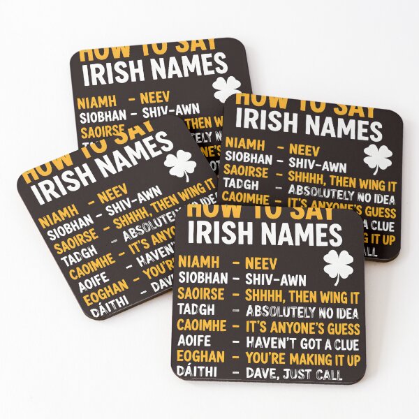 Item preview, Funny Irish Name Pronunciation Guide Clover designed and sold by kawanva-studio.