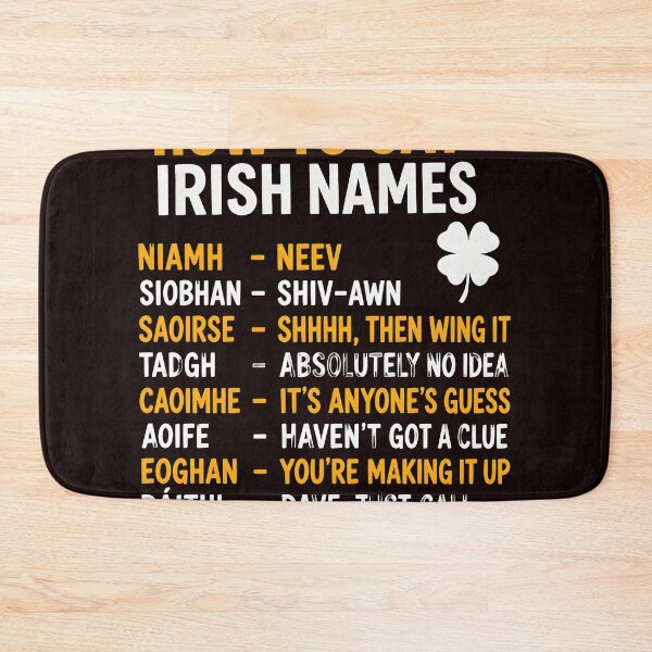 Item preview, Funny Irish Name Pronunciation Guide Clover designed and sold by kawanva-studio.