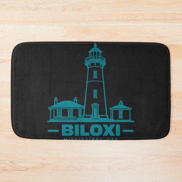 Item preview, Biloxi Mississippi USA Line Art Landmark Poster designed and sold by CMYKStudio.