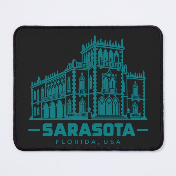 Item preview, Sarasota Florida USA Line Art Landmark Poster designed and sold by CMYKStudio.