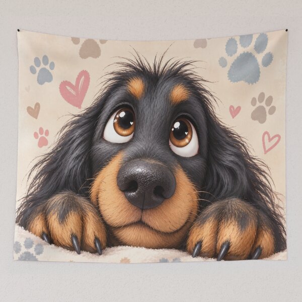 Item preview, disheveled dog designed and sold by Calemsamazonia.