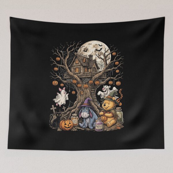Item preview, Spooky Woodland Bear Halloween Friends designed and sold by RRMadeArt.