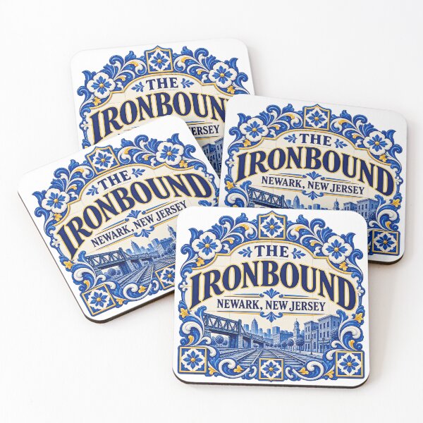 Item preview, The Ironbound Newark NJ – Portuguese Azulejo Railroad Design designed and sold by Past in Threads.