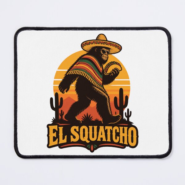 Item preview, El Squatcho Mexican Sasquatch Bigfoot Illustration ⭐⭐⭐⭐⭐ designed and sold by Cabowman.