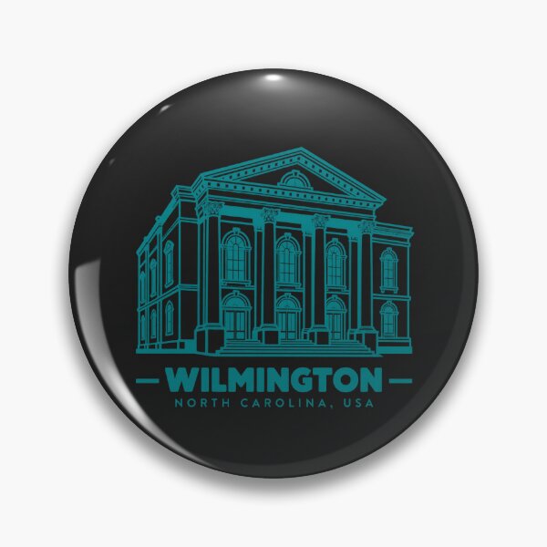 Item preview, Wilmington North Carolina USA Line Art Landmark Poster designed and sold by CMYKStudio.