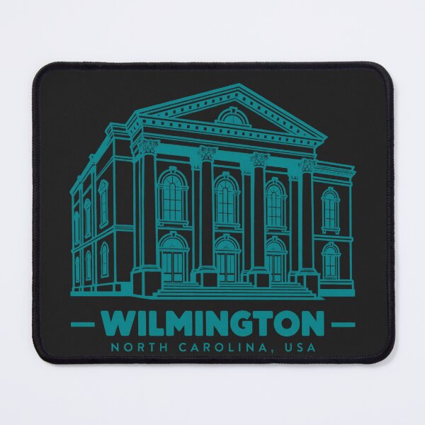 Item preview, Wilmington North Carolina USA Line Art Landmark Poster designed and sold by CMYKStudio.