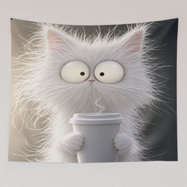 Item preview, the white cat designed and sold by Calemsamazonia.