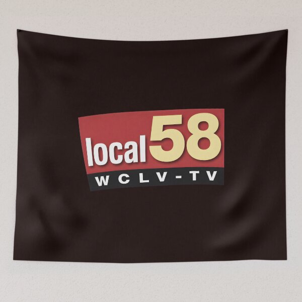 Item preview, Retro Local 58 WCLV-TV Broadcast Logo designed and sold by FeatherTaleInk.