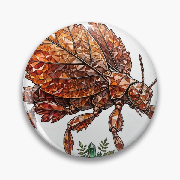 Item preview, Autumn Leaf Insect Crystal Sticker - Amber Orange Phyllium Real Color designed and sold by Crystal Critters .