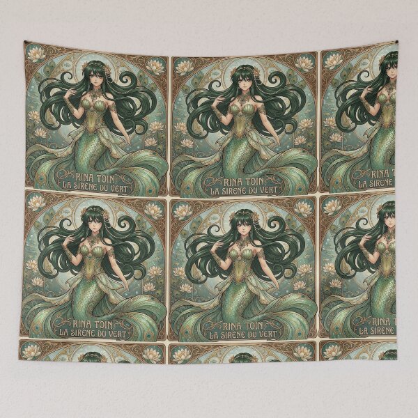 Item preview, Rina Toin in the style of Alphonse Mucha designed and sold by Solace Sparkles.