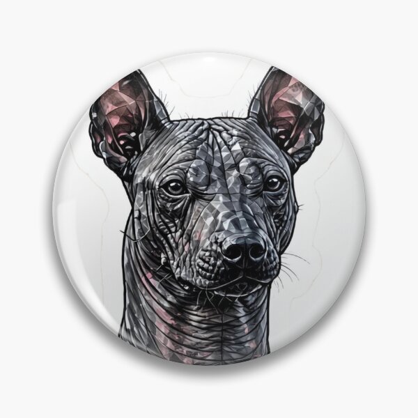 Item preview, Xoloitzcuintli Crystal Sticker - Onyx Xolo Dog Real Color Mexican Hairless designed and sold by Crystal Critters .