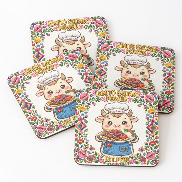 Item preview, Peruvian Lomo Saltado Power - Cute Cow Chef Lomo Saltado Peru designed and sold by hatunmama-co.