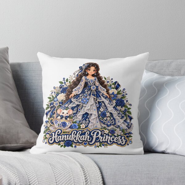 Item preview, Hanukkah Princess and Teacup Mouse with Roses and Flowers designed and sold by meganlaub1.
