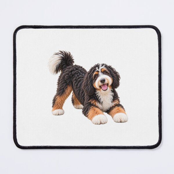 Item preview, Bernedoodle Dog Playing designed and sold by BackgroundND.