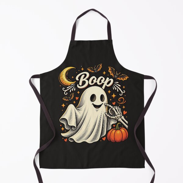Item preview, Boop the Ghost – Cute Halloween Ghost and Skeleton Hand Design designed and sold by IrhaArts.