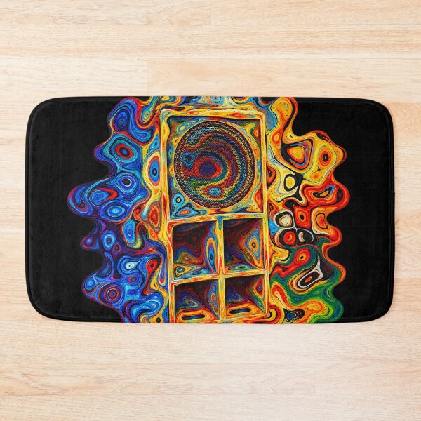 Item preview, Psychedelic Speaker Painting Colorful Swirls Fluid Lines designed and sold by BASS-CULTURE.