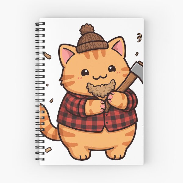 Item preview, Cozy Lumberjack Cat Plaid Axe Woods designed and sold by Dlvznbm.
