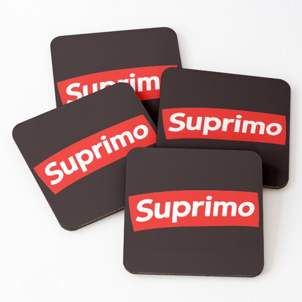 Item preview, Suprimo Bold Red White Statement Logo designed and sold by Jarya-Menari.