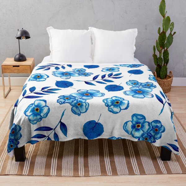 Artikelvorschau, Blaue Blumen entworfen und verkauft von ViaARTfactory.