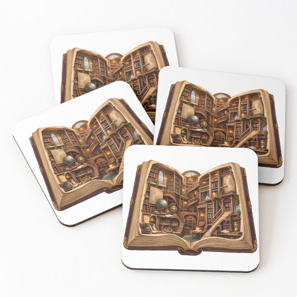 Item preview, Miniature Library Inside an Open Book – Architecture of Knowledge designed and sold by builtforyou.
