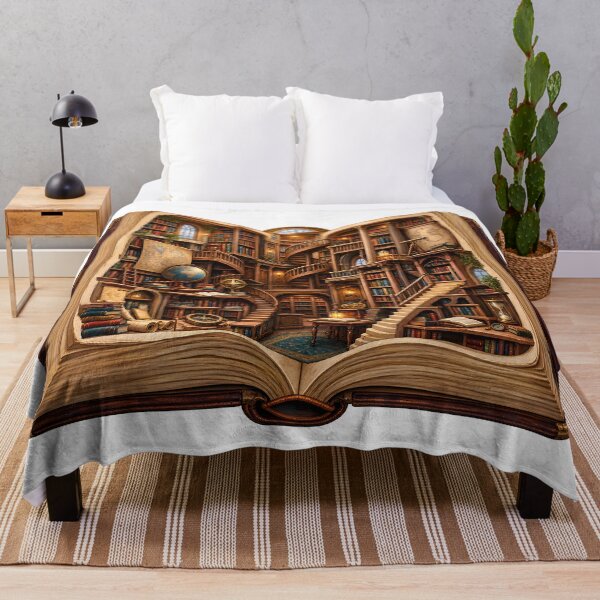 Item preview, Miniature Library Inside an Open Book – Architecture of Knowledge designed and sold by builtforyou.