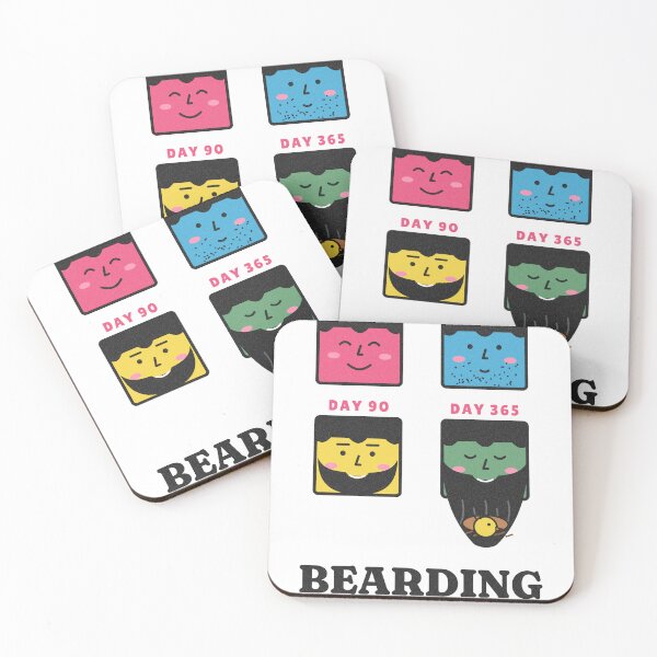 Item preview, Bearding Process Funny Beard Growth Pun designed and sold by somebasic.