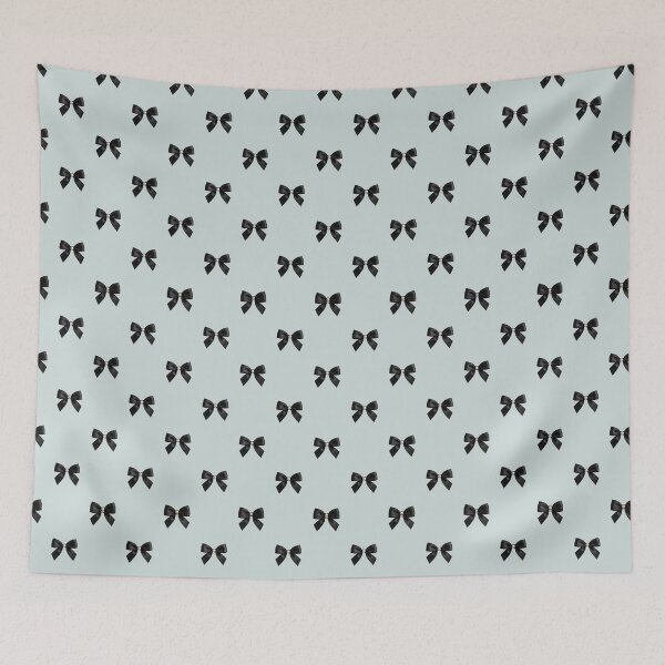 Item preview, Black Ribbon Bows with Pearl Seamless Pattern - Coquette Aesthetic designed and sold by AbeiiStore.