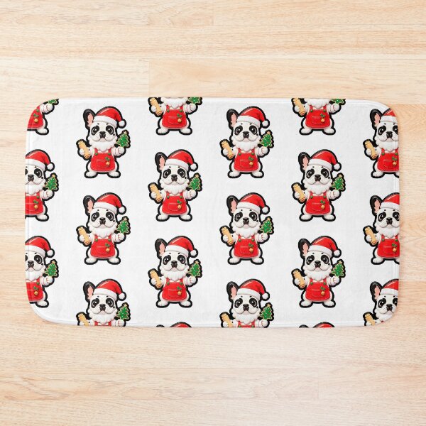 Item preview, Cute Santa Baker French Bulldog - Kawaii Christmas Chef Art designed and sold by Raloel Art.