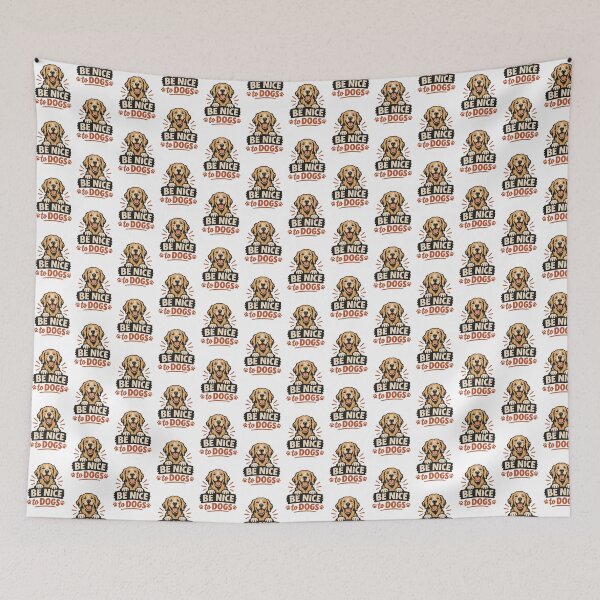Item preview, Be Nice to Dogs Cute and Friendly Animal Lover Design ⭐⭐⭐⭐⭐ designed and sold by Tom-N.