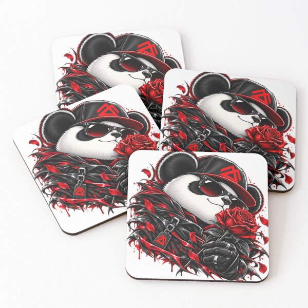 Item preview, Red Rose Panda Streetwear designed and sold by QUAMULO.